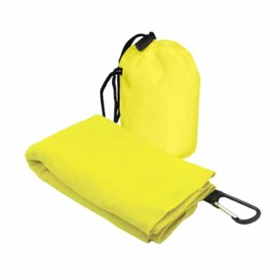 T2 Microfibre Sport Towel in Nylon Pouch YELLOW