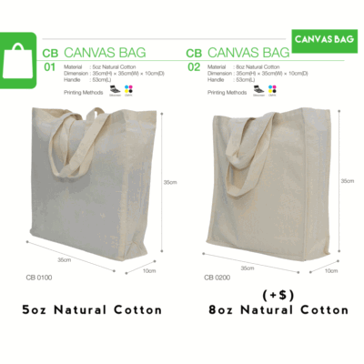 CB0102 Canvas Shopper Tote Bag catalogue