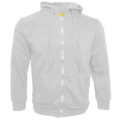 Basic Zipped Hoodies 2018 WHITE thumbnail