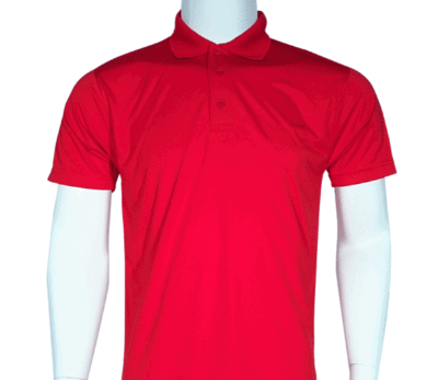 Interlock smooth dri-fit polo (red)