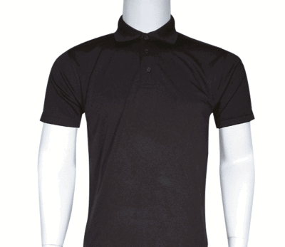 Interlock smooth dri-fit polo (black)