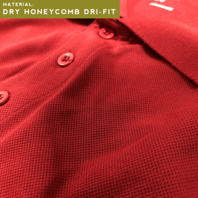 dry honeycomb Dri Fit Polo T-Shirt Upclose Fabric