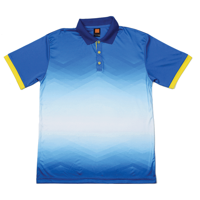 QD45 Multi-Tone Dri-Fit Polo T-Shirts 2018-19 thumbnail royal yellow