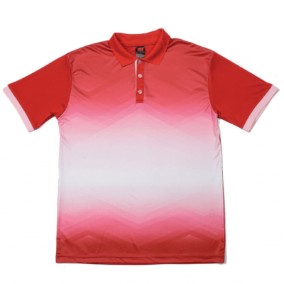 QD45 Multi-Tone Dri-Fit Polo T-Shirts 2018-19 thumbnail red pink