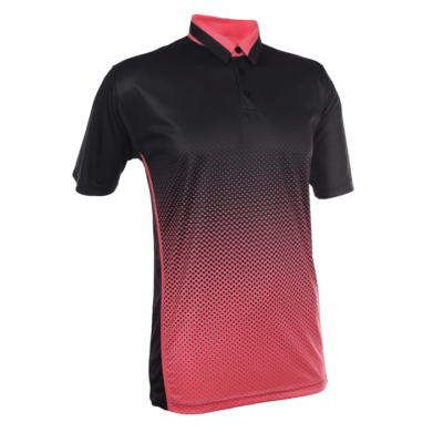 QD37 Multi-Tone Dri-Fit Polo T-Shirts 2018-19 thumbnail black peach