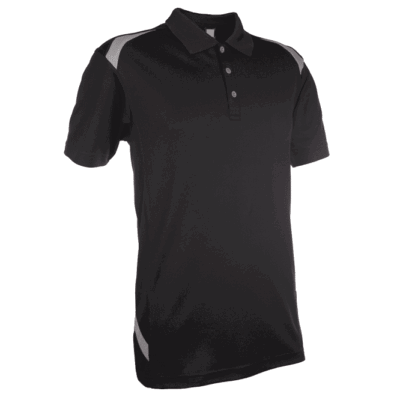 QD34 Multi-Tone Dri-Fit Polo T-Shirts 2018-19 thumbnail black