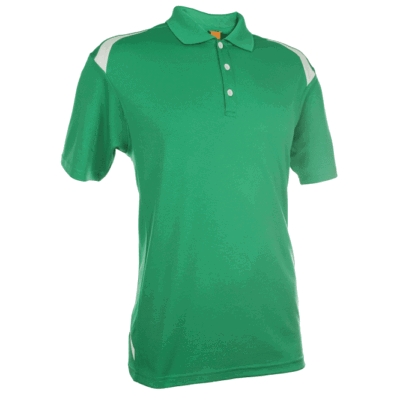QD34 Multi-Tone Dri-Fit Polo T-Shirts 2018-19 thumbnail green front