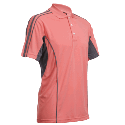 QD33 Multi-Tone Dri-Fit Polo T-Shirts 2018-19 thumbnail peach