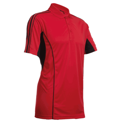QD33 Multi-Tone Dri-Fit Polo T-Shirts 2018-19 thumbnail red