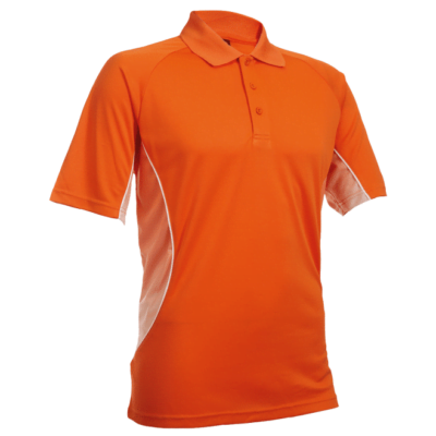 QD31 Multi-Tone Dri-Fit Polo T-Shirts 2018-19 thumbnail orange