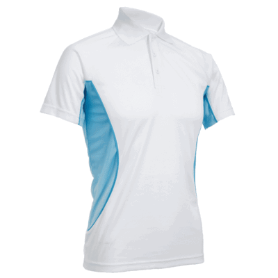 QD31 Multi-Tone Dri-Fit Polo T-Shirts 2018-19 thumbnail white blue