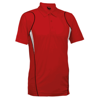 QD25 Multi-Tone Dri-Fit Polo T-Shirts 2018-19 thumbnail red