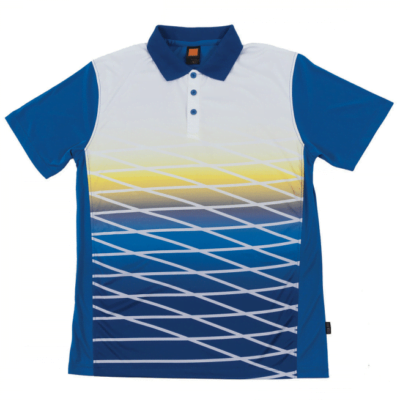 QD47 Multi-Tone Dri-Fit Polo T-Shirts 2018-19 thumbnail blue