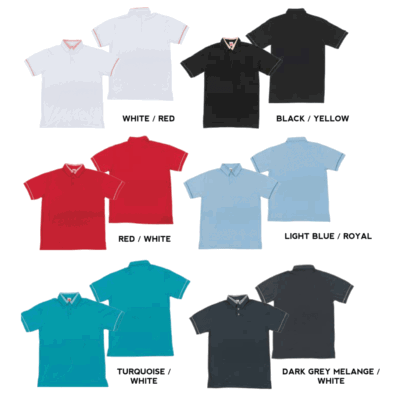 HC19 Multi-Tone Cotton Polo T-Shirts 2018-19 catalogue