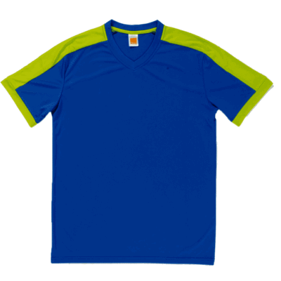 QD52 Multi-Tone Dri-Fit V-Neck T-Shirts 2018-19 thumbnail royal