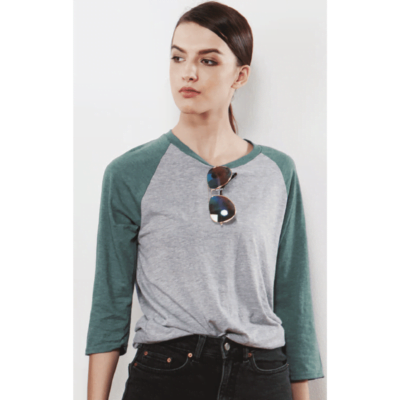 Anvil 6755 Tri-Blend Raglan-Sleeves T-Shirts 2018-19 model 2