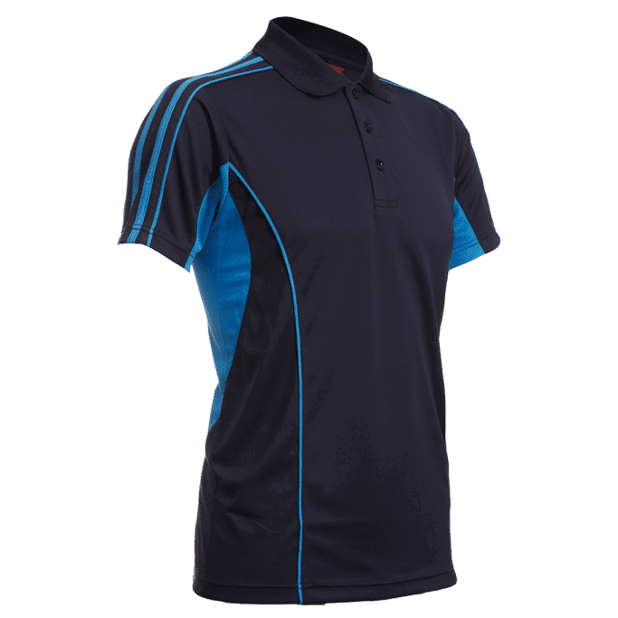 QD33 Multi-Tone Dri-Fit Polo T-Shirts 2018-19 thumbnail navy front