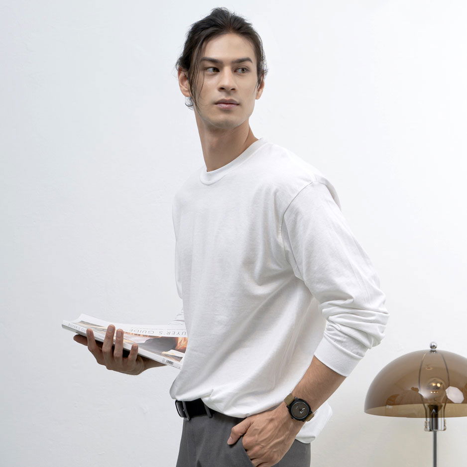 Gildan Ultra Cotton Long-Sleeves T-shirts 2400 24-25 model 3