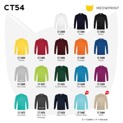 Basic Cotton Long-Sleeves T-shirts CT54 24-25 catalogue