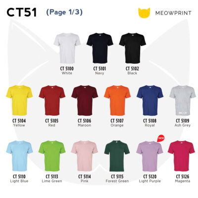 CT51 Basic Cotton Round Neck T-Shirts 24-25 catalogue 1of3