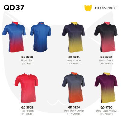 QD37 Multi-Tone Dri-Fit Polo T-Shirts 23-24 CATALOGUE
