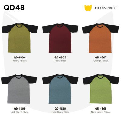 QD48 Dri-Fit Short Raglan-Sleeves T-Shirts 23-24 CATALOGUE