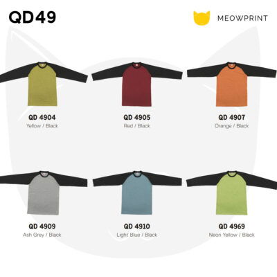 QD49 Dri-Fit Long Raglan-Sleeves T-Shirts 23-24 CATALOGUE