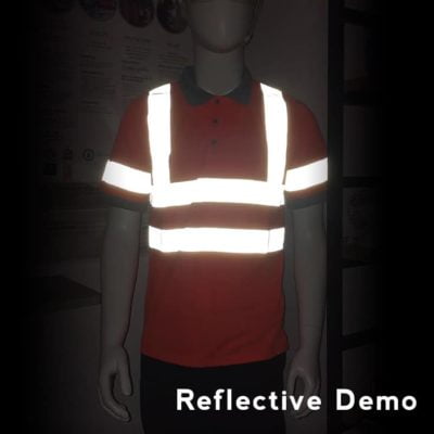 UNO Reflective Safety Round Neck T-Shirt 2019 reflective demo