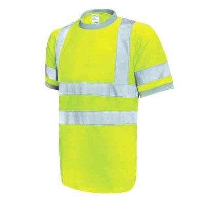 UNO Reflective Safety Round Neck T-Shirt yellow
