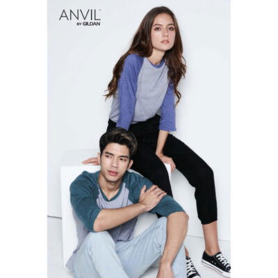 Anvil 6755 Tri-Blend Raglan-Sleeves T-Shirts 22-23 model 1
