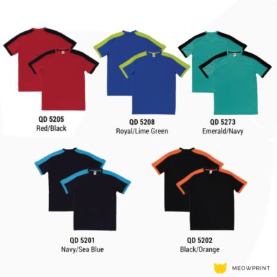 QD52 Multi-Tone Dri-Fit V-Neck T-Shirts 2019-20 catalogue