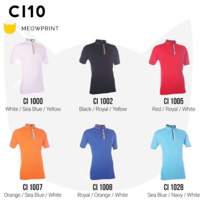CI10 Multi-Tone Cotton Polo T-Shirts 2021 catalogue