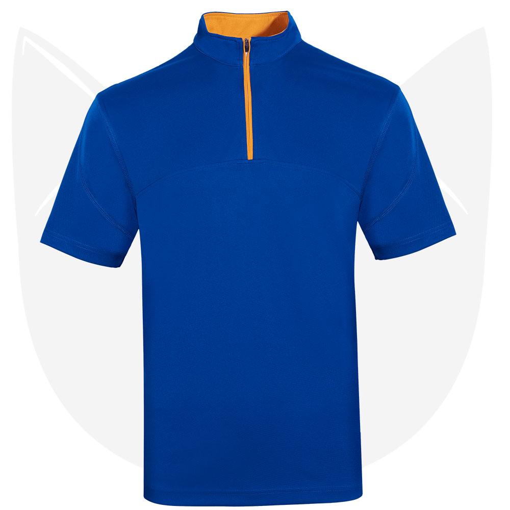 QD18 2-Tone Mandarin Collar Polo T-Shirts 2021 royal