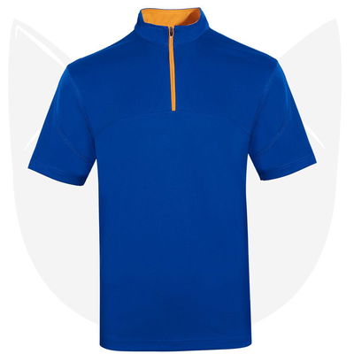 QD18 2-Tone Mandarin Collar Polo T-Shirts 2021 royal