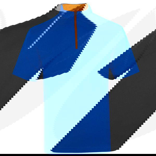 QD18 2-Tone Mandarin Collar Polo T-Shirts 2021 royal