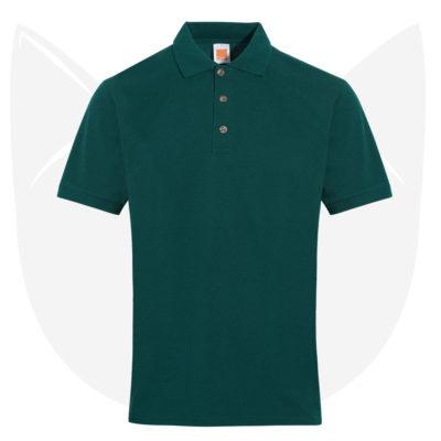 Basic Honeycomb Cotton Polo T-Shirts 2021 forest green
