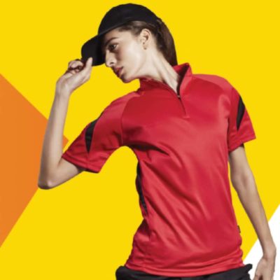 QD30 2-Tone Mandarin Collar Polo T-Shirts 2019-20 model 1