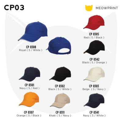 CP03 6-panel Baseball Cap 24-25 catalogue