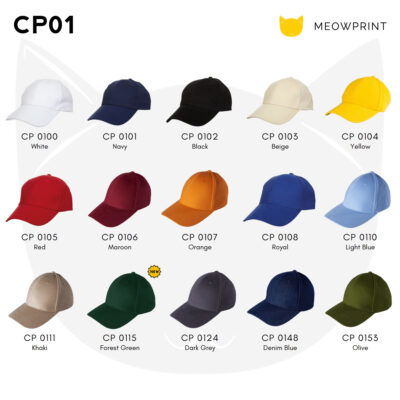 CP01 6-panel Baseball Cap 24-25 catalogue