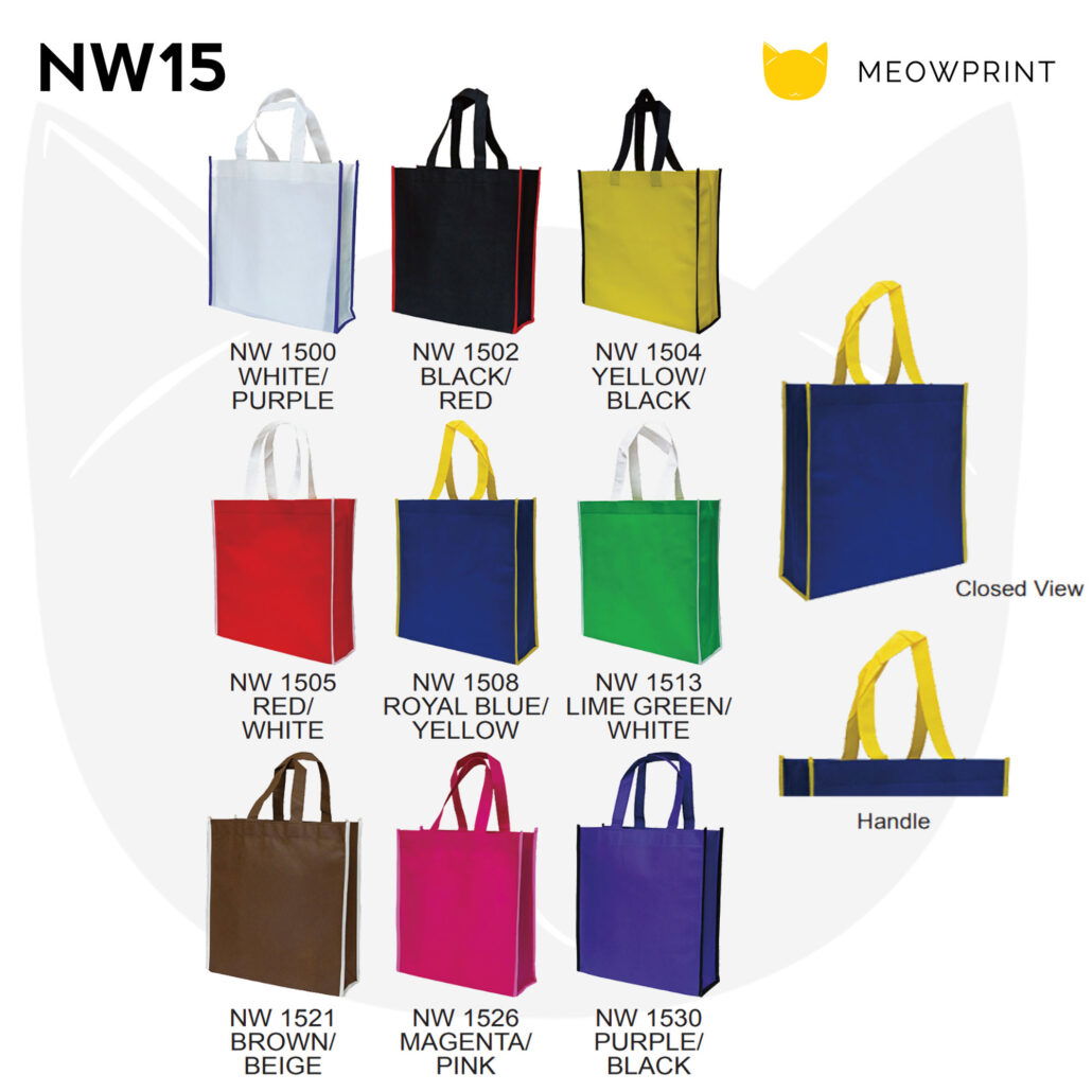 A4 2-Tone Non-Woven Tote Bag NW15 catalogue