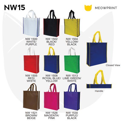 A4 2-Tone Non-Woven Tote Bag NW15 catalogue