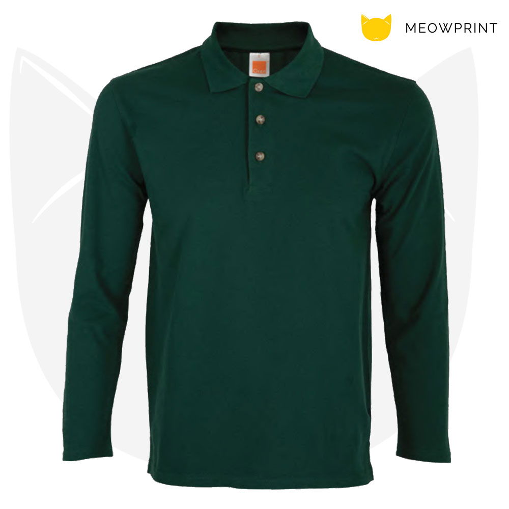 Basic Honeycomb Long-Sleeves Polo T-Shirts HC09 23-24 IMAGE