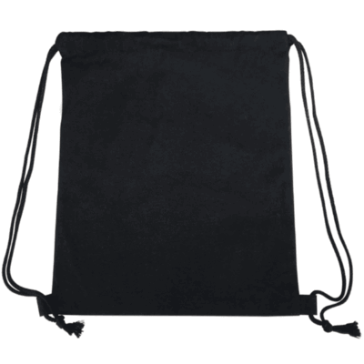 2019 Black drawstring canvas bag