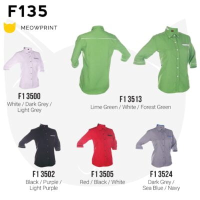 F135 long Sleeves Uniform 2021 catalogue