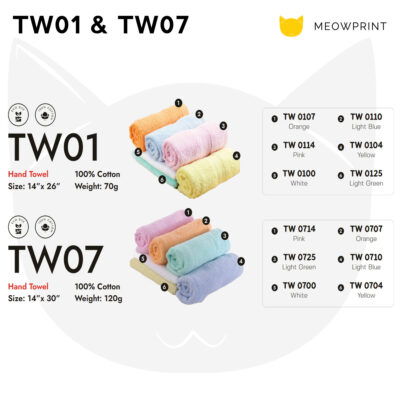 Cotton Hand Towels TW0107 23-24 CATALOGUE