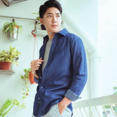 NHB3100 Virgil Denim Long Sleeve Shirt 2019-20 model 1
