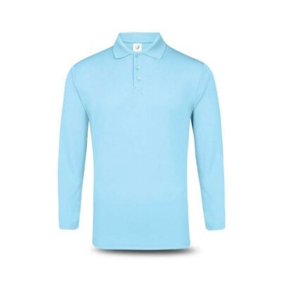 UDF27 Anti-Odor Dri-Fit Long-Sleeve Polo T-Shirts 2023-24 light blue