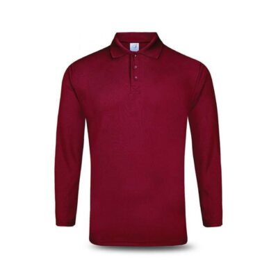 UDF27 Anti-Odor Dri-Fit Long-Sleeve Polo T-Shirts 2023-24 maroon
