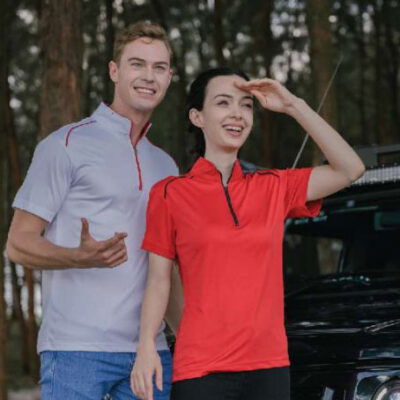 UDF20 Oriental Anti-Odor Mandarin Collar Polo T-Shirt 22-23 MODEL1