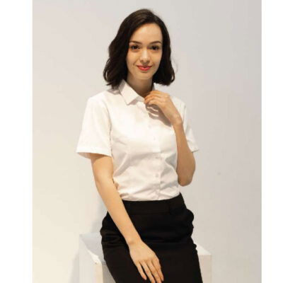 BEAM Twill Corporate Short Sleeve Shirt (FTS1 FEMALE) MODEL1
